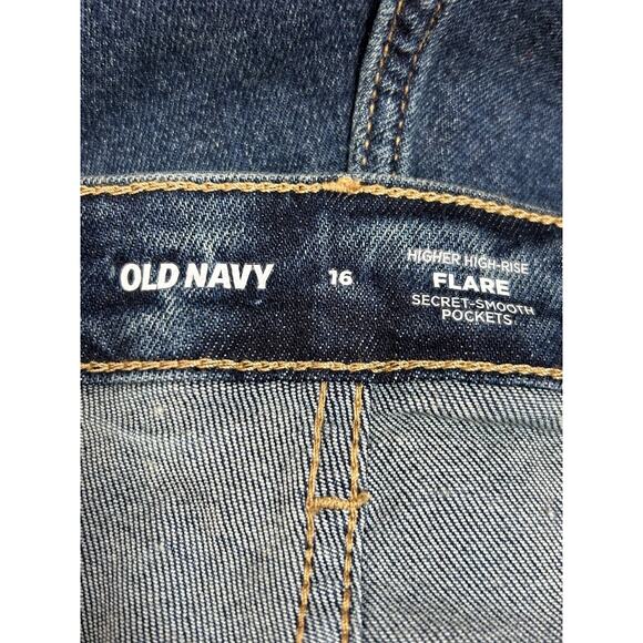 Old Navy Jeans Size 16 Higher High Rise Flare Secret Smooth Pockets High Waisted - Picture 5 of 12